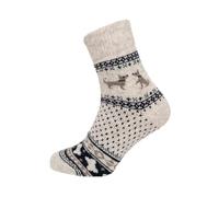 HomeOfSocks Wollsocken Herren 43-46 Hundemotiv - Extra komfortabler Bund Schurwolle Atmungsaktiv