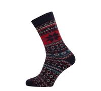 HomeOfSocks Wollsocken Hygge Socks Thick navyblau/bunt - 1 Paar, Größe 39-42