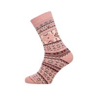 HomeOfSocks Wollsocken Hygge Socks Thick rosa/bunt - 1 Paar, Größe 35-38
