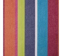 HOMESCAPES Bunt gestreifter Baumwollstoff Meterware 150 cm breit, bunter Stoff 100% Baumwolle, Dekostoff Baumwolle Streifen bunt, Oeko-Tex Stoff zum Nähen
