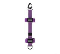 HomeVortex Wanderrucksack-Verlängerungsgurt mit 360° drehbarem Haken und D-Ring, verstellbares PP-Gurtband für Wasserflasche, Trekkingstock, Outdoor-Camping-Zubehör, schwarz (lila)