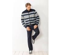 hajo Herren Hausanzug, 2-tlg. Set - Klima-Komfort, Jacke und Hose, Cotton-Mix Blau 3XL