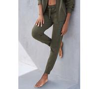 Homewearhose BENCH. LOUNGEWEAR Gr. 40/42, N-Gr, grün (dunkelgrün) Damen Hosen (72983046-40) dunkelgrün