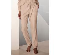 Homewearhose LASCANA "-Loungehose" Gr. 48/50, N-Gr, beige (sand, meliert) Damen Hosen (65841164-48) sand, meliert