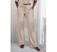 Homewearhose LASCANA Gr. 48/50, N-Gr, beige (sand-meliert) Damen Hosen (28387367-48) sand-meliert