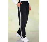 Homewearpants CLASSIC, Herren, Gr. 62, Normalgrößen, schwarz, 100% Polyester, gemustert, mehrfarbig, lang, Hosen (442797-62) schwarz