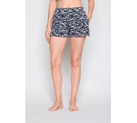 Homewearpants JOOP JEANS "Animal Print (JOOP Jeans)", Damen, Gr. XS, N-Gr, schwarz aop, Single Jersey, Obermaterial: 95% Baumwolle, 5% Elasthan, extrakurz, Hosen, mit Animal-Design und seitlichen Tasc