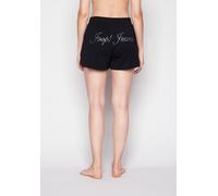 Homewearpants JOOP "Rhinestone (JOOP Jeans)", Damen, Gr. XL, N-Gr, schwarz, Jersey, Obermaterial: 95% Modal, 5% Elasthan, extrakurz, Hosen, mit seitlichen Taschen und Gummizug (11615427-XL) schwarz