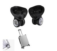 Hominas Kofferräder Rollen Universal 2 Stück PVC Ersatz Gepäck Räder Drehbarer für Trolley Koffer