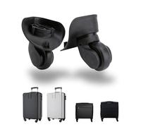 Hominas Kofferrollen Ersatzrollen, 1 Paar Ersatz Gepäck Räder Links und Rechts Räder für Trolley Koffergepäck