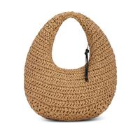 HomKuch Stroh Schulter Handtasche für Frauen, Sommer Strand Hobo gewebte Unterarm Tasche Geldbörse
