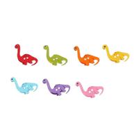HOMOBABE 100 Stück Kreative Dinosaurier Holzknöpfe für DIY Nähen und Basteln Dekorative Nähknöpfe für Kleidung Scrapbooking und Partydekoration Bunte Knöpfe für Kinderkleidung und