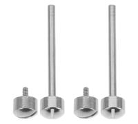 HOMOBABE 2 Stück Uhrenschraubenrohr Verbindungsstangen aus Metall zum Einschrauben für Uhrenarmband mit 16mm Innendurchmesser Silber Geeignet für Uhrenreparatur und Armbandbefestigung