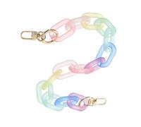 HOMOBABE Bunte Acryl Taschenkette Ersatz Schultergurt für Selbstgemacht Taschen 40cm Komfortabler Griff Lebendiger Stil Zubehör für Handtaschen Basteln Schmuckherstellung