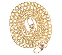 HOMOBABE Metall Taschenverlängerungskette für Handtaschen und Geldbörsen Goldfarbener Kettenriemen zur Verlängerung und Stiländerung als Schultertaschenkette oder Crossbody Extender