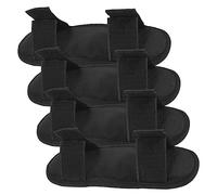 HOMOBABE Schultergurtpolster Rucksack Schulterpolster Aus Nylon Gepolstert Druckreduzierend 4 Stück Schwarz Für Rucksack Tragetasche Outdoor Einsatz