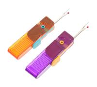 HOMOCONO 2 Stück Nahttrenner aus Edelstahl und Abs mit Ergonomischem Design Kompakt und Leicht für Stickprojekte und Mobiles Nähen Handermüdung