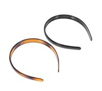 HOMOCONO 2stücke Teiliges Breiter Gezahnter Haarreifen in Modischem Schildpatt look Rutschfeste Stirnbänder für Damen und Mädchen Vielseitig für Alltag Partys und Festliche Anlässe