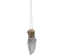 HOMOCONO Metall Münzgeldbörse Vintage Kleines Münzfach Portemonnaie für Damen aus 1920 Stück Jahren mit Langer Kette als Originelles Gastgeschenk und Reisegeldbörse Silber