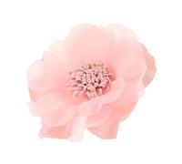 HOMOCONO Rosa Blumenbrosche aus Gewebe für Damen mit Hoher Realitätsnähe und Lichtbeständig im Schicken Französischen Stil als Elegantes Accessoire für Hüte und Kleidung