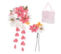 Homoyoyo 1 Satz Blumen Haarnadel und Haarkamm Japanisches Kimono Haaraccessoire für Damen für Fotos Aufführungen und Besondere Anlässe