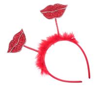 Homoyoyo 1 Stück Rotes Haarband Damen Valentinstag Lippenmotiv Haarreif Party Kopfbedeckung Festliches Haaraccessoire