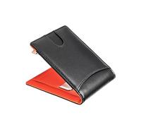 Homoyoyo 1 Stück Ultrathin Echtleder Geldbörse für Herren mit RFID Faltbare Brieftasche mit Münzfach Kartenhalter Praktischer Business Purse für Schule Freizeit