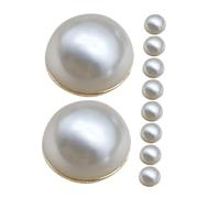 Homoyoyo 10 Stück Magnetische Brautschleier Gewichte Doppelseitige Künstliche Perlen Haarschmuck für Braut Schal Hijab Kleidergewichte ohne Nähen