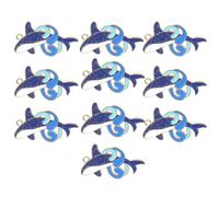 Homoyoyo 10 Stück Selbstgemacht Legierung Tieranhänger Delfin Schlüsselanhänger Charm mit Aufhängeloch Glatte Oberfläche Langlebig Schmuckherstellung Zubehör für Basteln