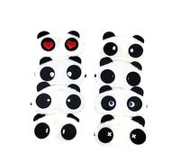 Homoyoyo 10stücke Panda Schlafmaske Aus Plüsch Cartoon Augenmaske Für Partys Reisen Und Entspannende Nächte Blockiert Licht Und Fördert Erholsamen Schlaf