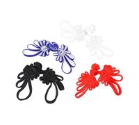 Homoyoyo 12 Stück Teiliges Cheongsam Knöpfe Satin Chinesische Verschlussknöpfe Dekorative Kleidung Zubehör für Qipao Hanfu DIY Nähen Zubehör