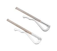 Homoyoyo 2 Stück Geldklammern aus Legierung 80mm Silber mit Federclip Kompakter Scheck und Kartenhalter Robuster Geldscheinklammer für Herren Platzsparend für Bargeld und Kreditkarten