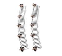 Homoyoyo 2 Stück Kleine Dekorative Haarkämme für Damen Unsichtbare Steckkämme zum Fixieren von Haaren Stabiler Haarschmuck für Alltag Party und Besondere Anlässe