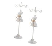 Homoyoyo 2 Stück Schmuckständer Schmuckhalter Stand Schmuck-Ornament-Ausstellungsständer Schmuckausstellung Halskettenhalterständer Halskettenständer Schmuckhalter für Damen Eisen