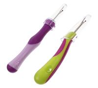 Homoyoyo 2 Stück Teiliges Nahttrenner Edelstahl und Ergonomisch Scharf mit Rutschfestem Griff Langlebig und Farblich Markiert für Nähen Sticken Basteln und Quilten