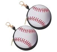 Homoyoyo 2stücke Teiliges Cartoon Geldbeutel in Ballform Kreative Kleine Aufbewahrungstaschen Für Junge Mädchen Robuste Und Praktische Münzbeutel Mit Reißverschluss Für Unterwegs