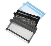 Homoyoyo 3 Stück Federmäppchen mit Stiftebehältern Geräumig für Schreibwaren Praktisch für Schule und Reisen mit Reißverschluss für Organisation