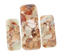 Homoyoyo 3 Stück Rechteckige Jade Ohrringanhänger Zur Schmuckherstellung Langlebiges Jadematerial Selbstgemacht Charme Für Halsketten Und Armbänder Zubehör Für Basteln Und Geschenke