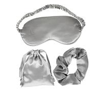 Homoyoyo 3stücke Seiden-augenmaske mit Verstellbarem Stirnband Schlafmaske mit Haargummi Reise-augenbinde Inklusive Aufbewahrungsbeutel für Schönheitsschlaf