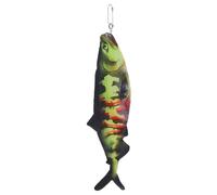 Homoyoyo Fisch-federmäppchen aus Polyester Reißverschlusstasche für Schreibwaren Organizer mit Münzfach Kosmetiktasche für Pinsel und Make-up Praktische Aufbewahrungstasche für Schule und R