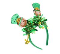 Homoyoyo Grünes Stirnband Für St Patrick's Day Bedruckt Mit Grünen Blättern Haarband Für Damen Und Junge Mädchen Kopfbedeckung Für Irische Feiertage Und Partys
