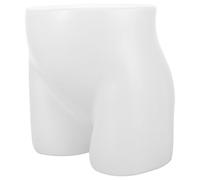 Homoyoyo Hüft Schaufensterpuppe aus Robustem PE Kunststoff Halbkörper Mannequin für Unterhosen Präsentation Weiß Seidenmatt Knitterfreie Slip Halterung