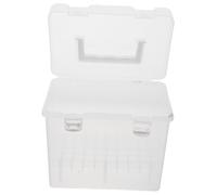 Homoyoyo Marker-aufbewahrungsbox Stapelbar Mit Griff Transparenter Stiftbox Organizer Für Bastelutensilien Geeignet Für Zuhause Und Unterwegs Großes Fassungsvermögen Für Stifte Und