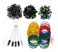 Homoyoyo Nähmaschinen Stickerei-set Mit Gummibändern Und Silikon-nadelkissen Inklusive Reinigungsbürsten-set Für Maschinenzubehör Und Werkzeugmaschine