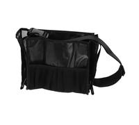 Homoyoyo Professionelle Kosmetikpinseltasche Groß mit Organizer für Visagisten Tragbare Make Up Aufbewahrungstasche für Reisen und Alltag Schwarz mit Gürteltasche