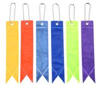Homoyoyo PVC Reflektierender Schlüsselanhänger Anhänger im Bänder Stil 12 Stück Leicht und Aufhängen für Hundeleinen und Rollstühle Beim Radfahren bei Nacht und Gehen
