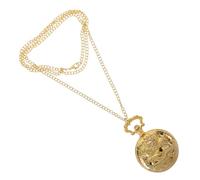 Homoyoyo Retro Digital Taschenuhr Metall mit Großem Zifferblatt und Kette Goldfarben für Damen und Herren Vintage Uhr für Ältere Menschen und Alltag