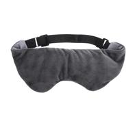 Homoyoyo Schlafmaske Beheizbar mit Verstellbarem Gurt Verdunkelnde Nickerchen Augenbinde Weiche Augenschutz Maske für Ungestörten Schlaf Warm und Kaltanwendung Komfortabel für Kopfgrößen