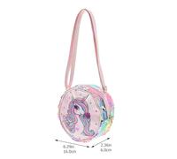 Homoyoyo Tasche Mit Glitzerpailletten Mittelgroße Einhorn Umhängetasche Für Mädchen Glänzende Outdoor Reisetasche Mit Einhorn Druck Und Weicher Langlebiger Textur Für Shopping Und Ausflüge