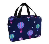 Homoyoyo Tragbare Badetasche mit Henkel Multifunktionaler Dusch Organizer Faltbar und Geräumig als Kulturbeutel und Reisetasche für Damen und Herren Praktischer Aufhängebeutel in Blau